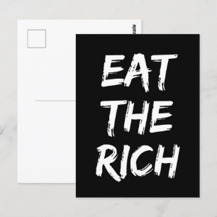 Carte Postale Mangez les riches - Socialiste