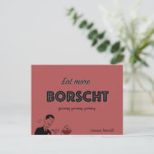 Carte Postale Mangez Plus De Borscht (Debout devant)