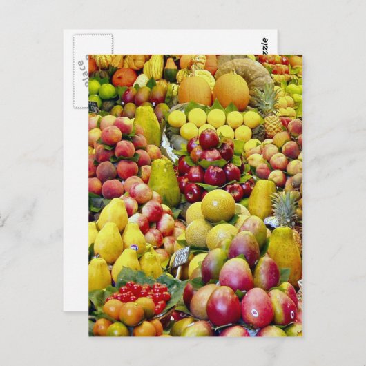 Carte Postale Mangez plus de fruits (Devant / Derrière)