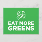Carte Postale Mangez plus de verts (Devant)