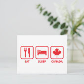 Carte Postale Mangez Sleep Canada (Debout devant)