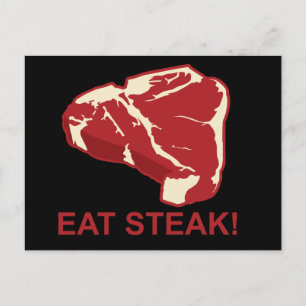Carte Postale Mangez STeak