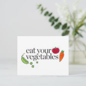 Carte Postale Mangez vos légumes (Debout devant)