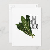 Carte Postale Mangez vos verts (Devant / Derrière)