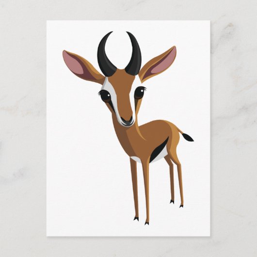 Carte Postale Mango la Gazelle (Devant)