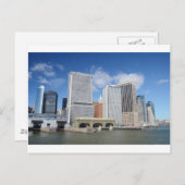 Carte Postale Manhattan a regardé de l'eau (Devant / Derrière)