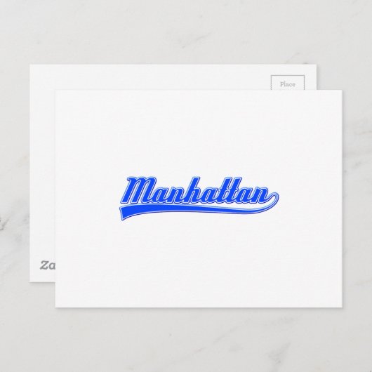 Carte Postale Manhattan avec lave (Devant / Derrière)