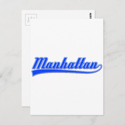 Carte Postale Manhattan avec lave (Devant / Derrière)