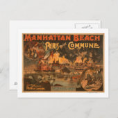 Carte Postale Manhattan Beach - Paris et la Commune Play (Devant / Derrière)