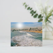Carte Postale Manhattan Beach Waves (Debout devant)