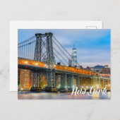 Carte Postale Manhattan Bridge, New York, USA (Devant / Derrière)