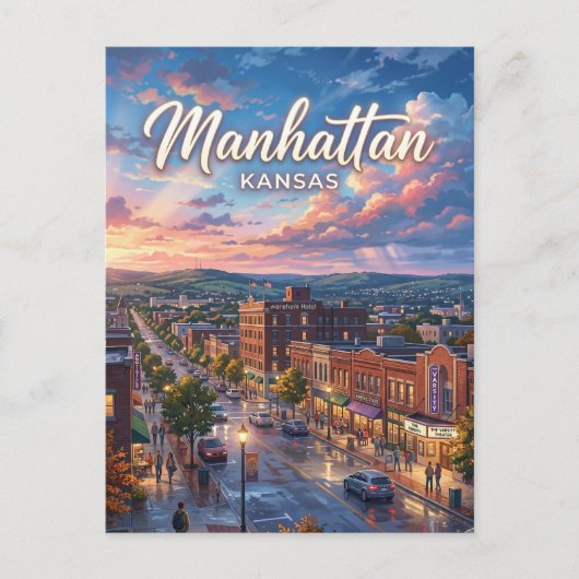 Carte Postale Manhattan Kansas (Devant)