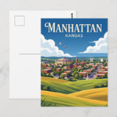 Carte Postale Manhattan Kansas (Devant / Derrière)