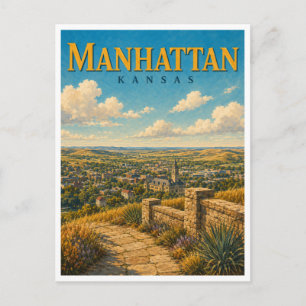 Carte Postale Manhattan Kansas Bluemont Hill GeoSaga