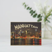 Carte Postale Manhattan Night Skyline (Debout devant)