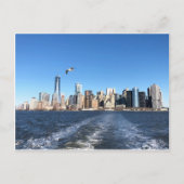 Carte Postale Manhattan Skyline depuis Ferry, New York (Devant)