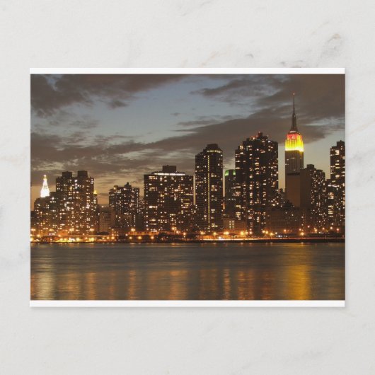 Carte Postale Manhattan Skyline, New York, New York, États-Unis (Devant)