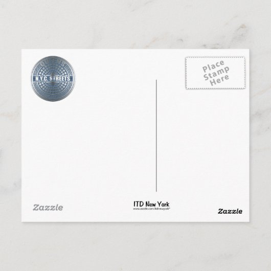 Carte Postale Manhole Covers Queens (Dos)