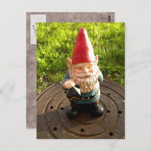 Carte Postale Manhole Gnome (Devant / Derrière)