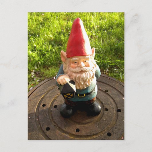 Carte Postale Manhole Gnome (Devant)