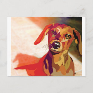 Carte Postale Mania de Dachshound