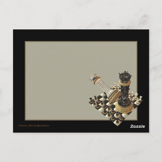 Carte Postale Maniac d'échecs (Dos)