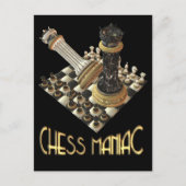 Carte Postale Maniac d'échecs (Devant)