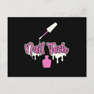 Carte Postale Manicuriste Nail Tech Polonais Couleur Beauté Pedi