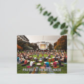 Carte Postale Manifestation à la Maison Blanche - cercle vicieux (Debout devant)