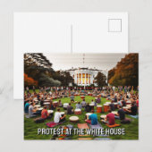 Carte Postale Manifestation à la Maison Blanche - cercle vicieux (Devant / Derrière)