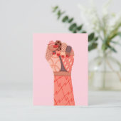 Carte Postale Manifestation de femmes d'art moderne (Debout devant)