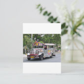 Carte Postale Manille Jeepney (Debout devant)