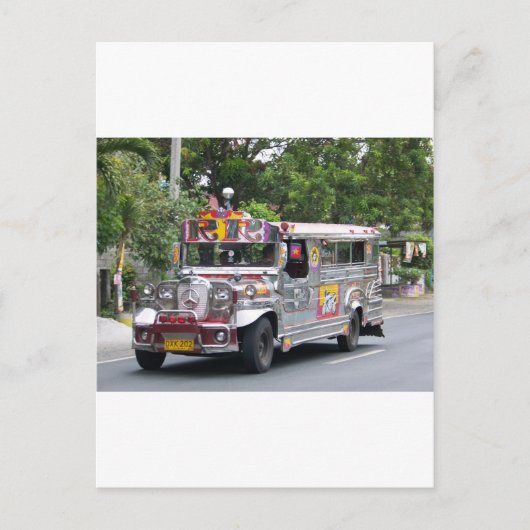 Carte Postale Manille Jeepney (Devant)