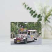 Carte Postale Manille Jeepney (Debout devant)