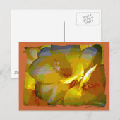Carte Postale Manipulation numérique de Freesia Jaune (Devant / Derrière)