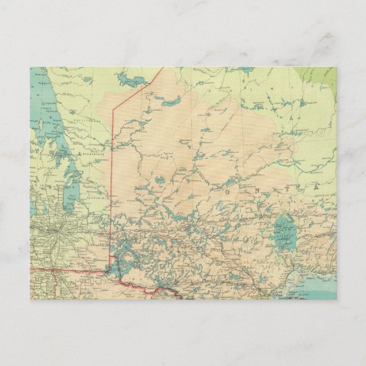 Carte Postale Manitoba et Nord-Ouest de l'Ontario (Devant)