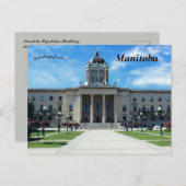 Carte Postale Manitoba Legislative Building Manitoba Canada (Devant / Derrière)