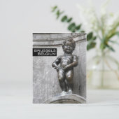 Carte Postale Manneken Pis à Bruxelles Belgique (Debout devant)