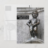 Carte Postale Manneken Pis à Bruxelles Belgique (Devant / Derrière)
