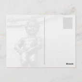 Carte Postale Manneken Pis à Bruxelles Belgique (Dos)
