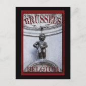 Carte Postale Mannekin Pis (Devant)