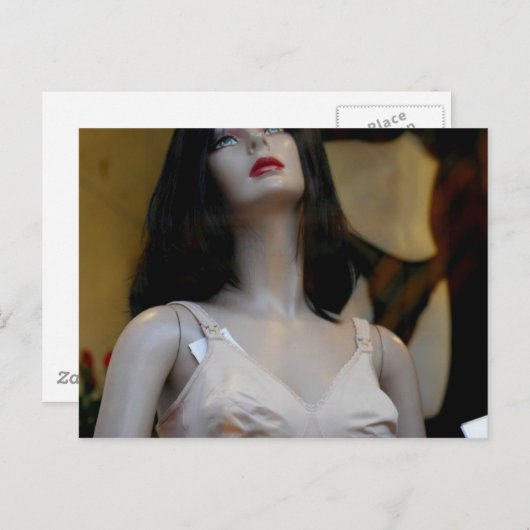 Carte Postale mannequin (Devant / Derrière)