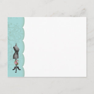 Carte Postale Mannequin Avec Compliments