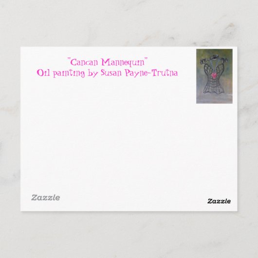 Carte Postale "Mannequin du Canada" (Dos)