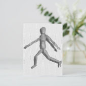 Carte Postale Mannequin humain en bois (Debout devant)