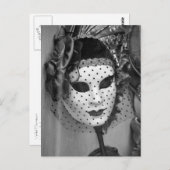 Carte postale Mannequin voilée (Devant / Derrière)