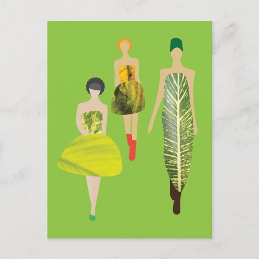 Carte Postale Mannequins de mode (Devant)