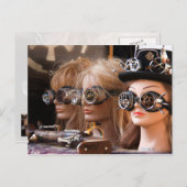 Carte Postale Mannequins de Steampunk (Devant / Derrière)