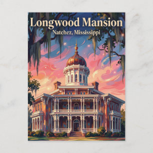 Carte Postale Manoir Longwood Mississippi