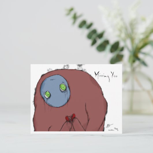 Carte postale manquante (Debout devant)